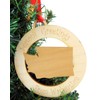 Westmon Works Washington Ornament Seasons Greetings Wooden Christmas Tree Decoration