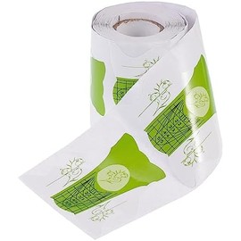 DOITOOL 100 Piezas bandeja de papel de uñas forma de gel UV pegatinas clavo pegatinas de uñas arte de uñas pegatinas herramienta de punta de arte de