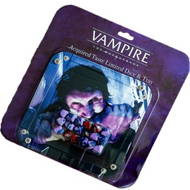 Renegade Game Studios Vampire: The Masquerade RPG: Acquired Taste Dice & Tray Accessory Pack | Game Accessories | Ages 18+