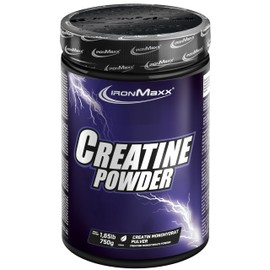 IronMaxx Creatine Monohydrat-Pulver - Neutral, 750g Beutel | hochdosiert mit 5000mg Kreatin Monohydrat pro Portion | vegan und zuckerfrei