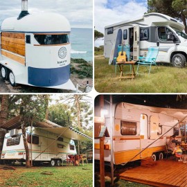 Unbranded 20" RV Camper Toilet Gravity Flush Toilet Foot Pedal Home Caravan Travel Camping