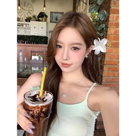 FASELE Hair Claw Hair Clip, Barrette, Hair Clip, Casual, Stylish, Luscious, Cute, Coloring, Plumeria, Elegant, Hair Accessory, Popular, Women's, Hair Ornament, Elegant, Stylish, Daily Use, Travel