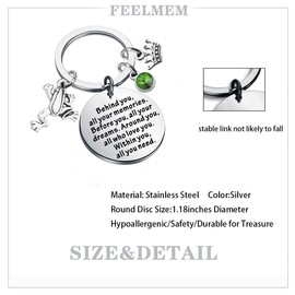 FEELMEM Princess the Frog Inspired Gift Tiana Princess Fans Gift Behind You All Your Memories Before You All Your Dreams Keychain Frog Lover Gift (frog-ky)