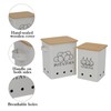 Gdfjiy Kitchen Vegetable Storage Tins Set of 2 for Potatoes,