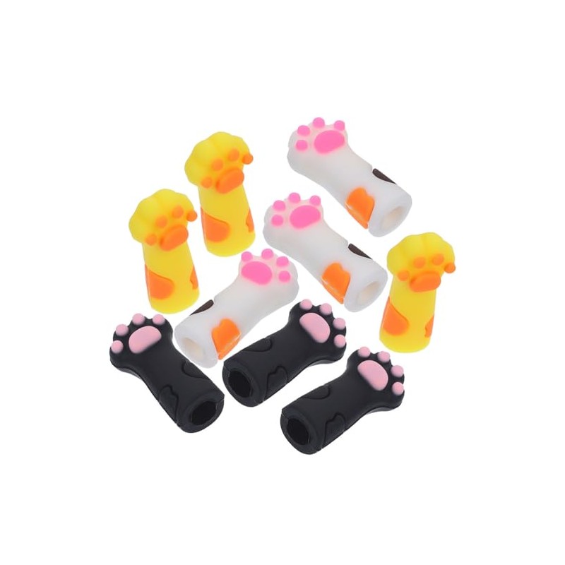 9Piezas Funda de Silicona para Tijeras de Cutícula Protector Antideslizante