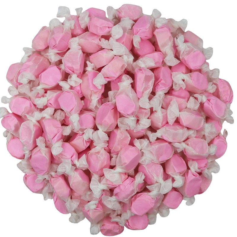Variety Gourmet Saltwater Taffy (Pink Bubble Gum, 1 Pound)
