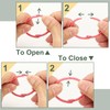 PATIKIL 20pcs Loose Leaf Binder Rings 1.2" Metal Open Card