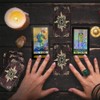 VOVOH Tarot Cards Deck, 78 Holographic Classic Tarot Cards with