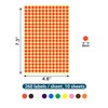 10 Sheets/2600 PCS Coloured Dot Stickers 10 Colours Round Color