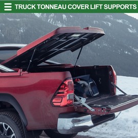 Motoforti Universal Truck Tonneau Cover Lift Supports Gas Struts Springs 20inch/500mm 120lb/535N/53.5kg Red 2 Set