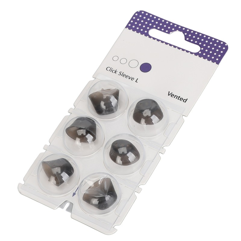 6pcs Silicone Click Sleeve Accessory Protect Ears Washable Sound Amplifier
