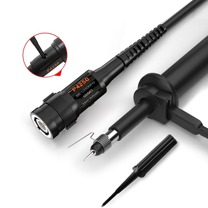 Cleqee 250MHz Oscilloscope Probe High Voltage Probe 100:1 2000V Alligator