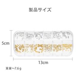 FineGood Nail Parts, Metal Parts, Nail Studs, Stars, Moon, Round, 3D, Cute, Stylish, Y2K Metal Parts, Gold, Silver, Nail Art, Deco Parts, Studded Parts, DIY Craft Material, Handmade