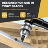 Gueenky 90 Degree Angle Drill Attachment with Keyless Chuck 1-10