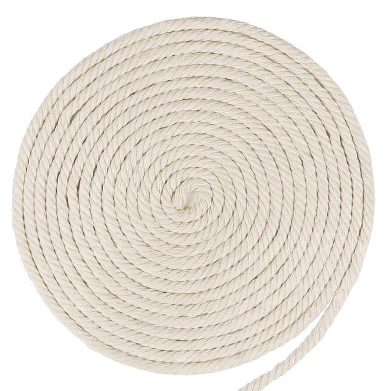 5mm Macrame Cord, 165 Feet Thick Cotton Macrame Rope for