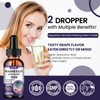 Magnesium Glycinate Liquid Drops 500mg, with Vitamin B6, Ashwagandha, L