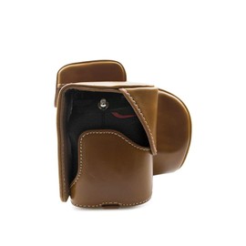 Nikon Z50 Case, kinokoo Camera Bag PU Leather Case for Nikon Z50 Camera with Z DX 16-50mm f/3.5-6.3 VR Lens, Protective Case Carring Bag for Z50 (Brown)