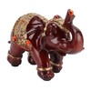 Elephant Statue Durable Resin Cute Elegant Attract Wealth Round Corner