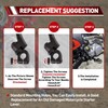 WOOSTAR 15mm Kickstart Lever Pedal Replacement for 50cc 70cc 90cc