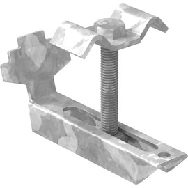 FeNau Grating Clamp (Complete Set) for Grate Height 80-90 mm and MW: (30 mm / 30 mm) - S235JR / ST37 - Hot-Dip Galvanised Against Corrosion - Grate Safety / Grate Attachment