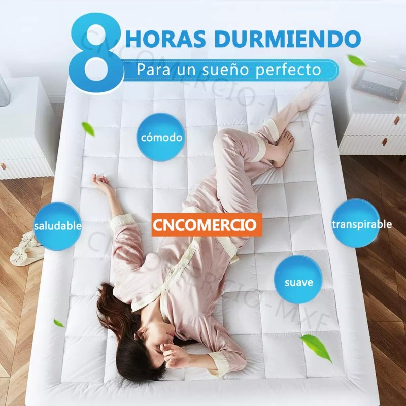 Amorosa Funda De Colchón Tamaño Matrimonial Acolchada De 600 Hilos