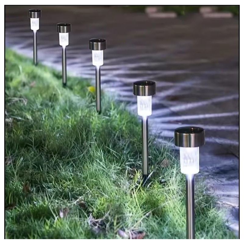 Generic 10 pack solar out door pathway lights, Clear