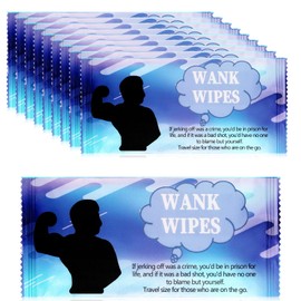 Gulfmew 10 Pcs Wank Wipes Tissue Prank Xmas Gift Funny Novelty Gifts for Men Boyfriend Husband Christmas Idea Present Rude Prank Gifts