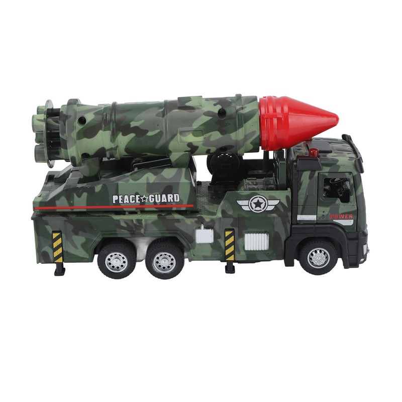 Missile Truck Toy High Simulation Strong Return Force Alloy Lights