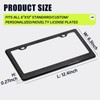 DCRCFIBER Real Carbon Fiber License Plate Frame, 100% Pure Carbon