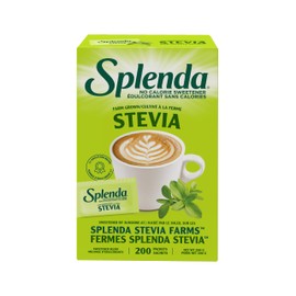 SPLENDA Stevia No Calorie Sweetener, Sugar Substitute Packets, 200 Count (Pack of 1)