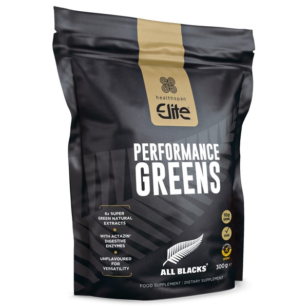 Healthspan Elite All Blacks Performance Greens (300g) | Super Green