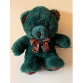 Weighted stuffed animal, Christmas bear, plush with 2.5 lbs washable, Xmas washable plush buddy