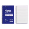 Blueline Steno Pad/Note Pad, Spiral Binding with Flexible Blue Cover,