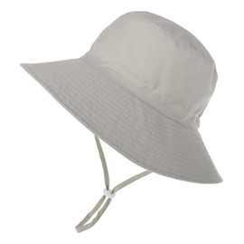 DRESHOW Unisex Baby Toddler Sun Hat Cap Fishing Hat Beach Hat Children Baby Star Summer Hat UV Protection UPF 50+, Solid colour beige