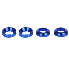UHDFBDHF Titanium M6 Bolt Screw Concave Convex Washer Pack of 4 (Blue)