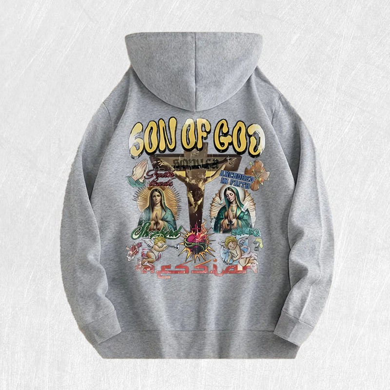 Son of God Graphic Hoodie 100% Cotton US Warehouse 6