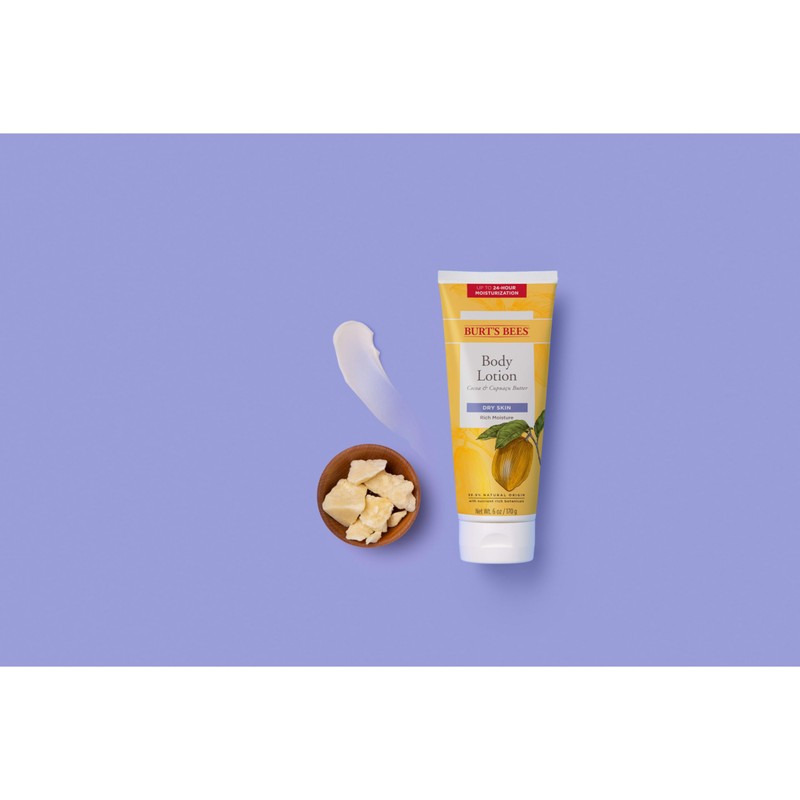 Burt’s Bees Butter Body Lotion for Dry Skin with Cocoa