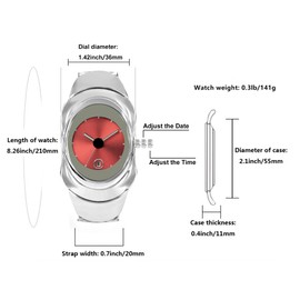 BARAMON Men's Fashion Watches Stylish Futuristic Collectible Unique Male Wristwatch Analog Quartz Clock Date Waterproof Watch for Men