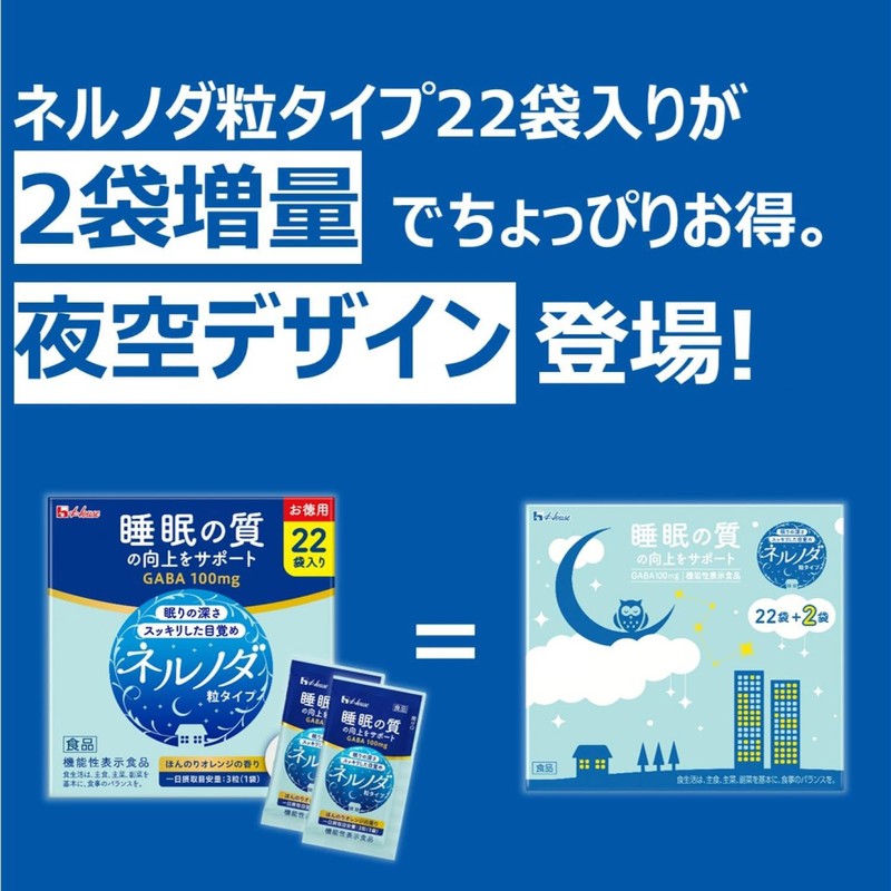 ネルノダ 粒タイプ 22袋+2袋お徳用