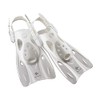 Reef Tourer RF0106P Snorkeling Fins, Foot Fins, Strap Fins, White,