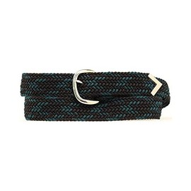 M&F Western Double S Men's 52" Braided Belt Green One Size