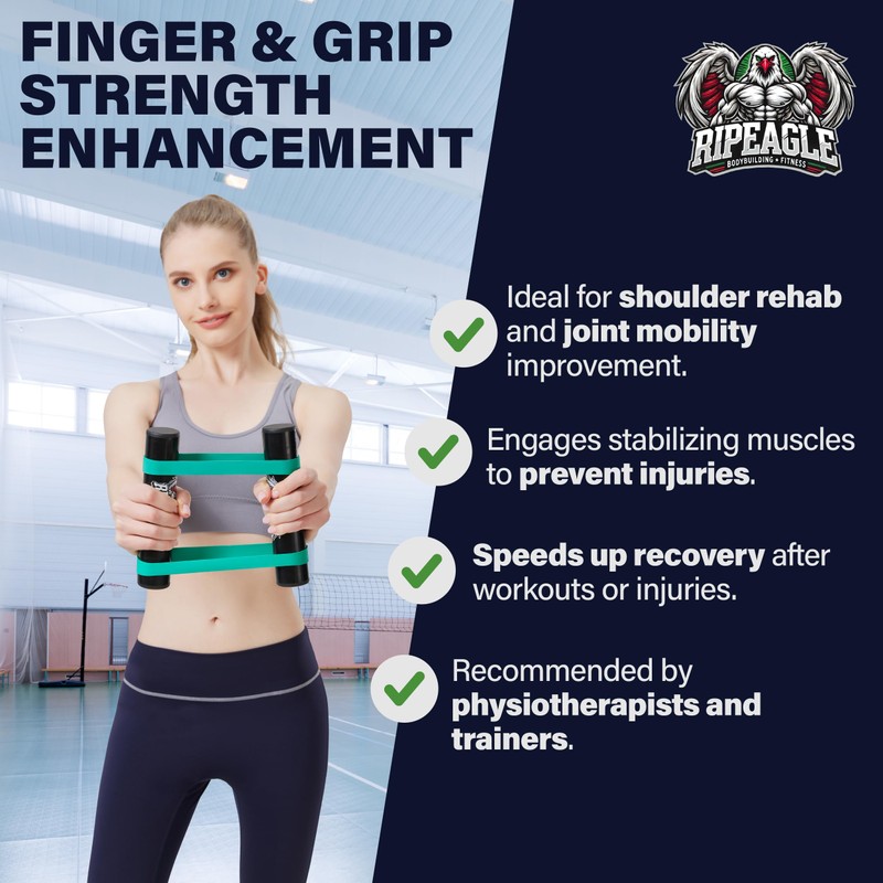 RIPEAGLE Rip Stick Workout Equipment - Adjustable Resistance Bands, Portable