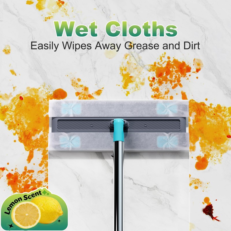 JOYMOOP Hands Free Multi Purpose Flat Mop, Dust Mop for