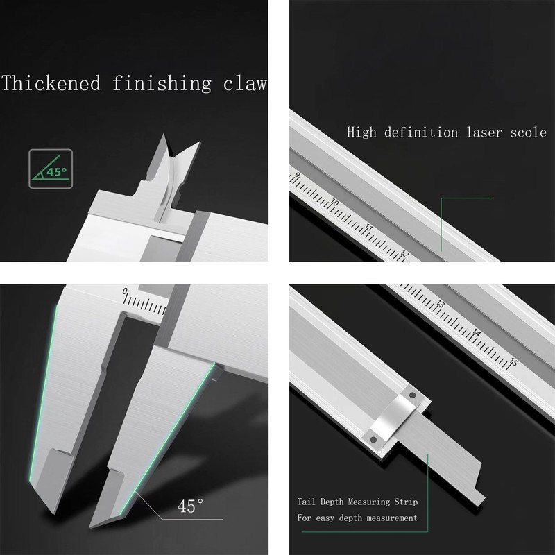 High-precision caliper, made of high carbon steel, for measuring width,