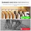 Jiang&Rong 20 Pack Stainless Steel Hangers with Hook, 16.5 Inch