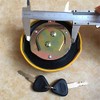 Diesel Tank Cover, Lockable Mini Excavator Fuel Cap with 2