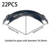 Angle Braces for Underfloor Heating, Pipe Guide Bends, Pack of