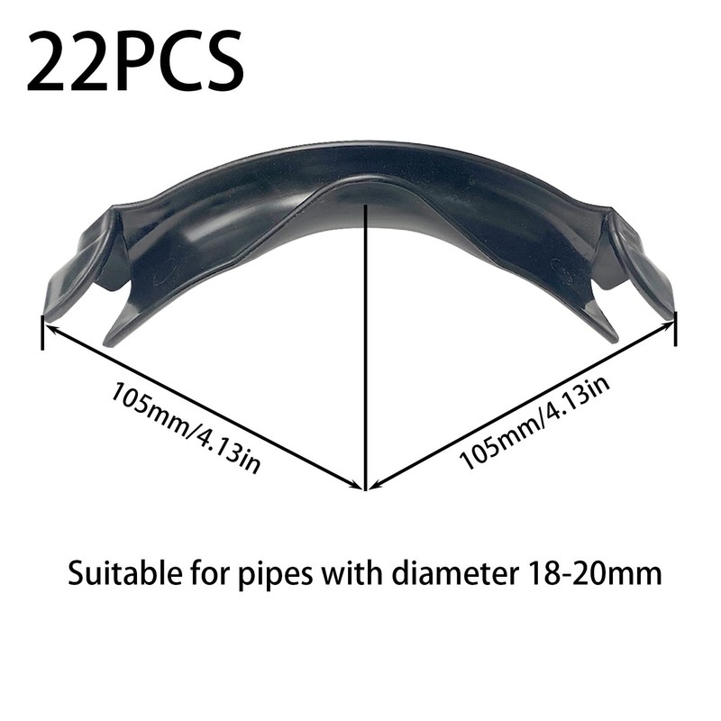 Angle Braces for Underfloor Heating, Pipe Guide Bends, Pack of