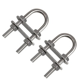 316 Stainless Steel U Bolts for Boat Stern Bow Eye Tie Down, Heavy Duty U-Bolt for Yatch Boat Trailer, Automotive