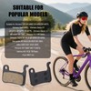4pcs Bike Brake Pads, High-Performance Semi-Metallic Disc Brake Pads Replacement